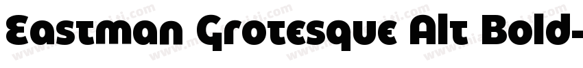 Eastman Grotesque Alt Bold字体转换